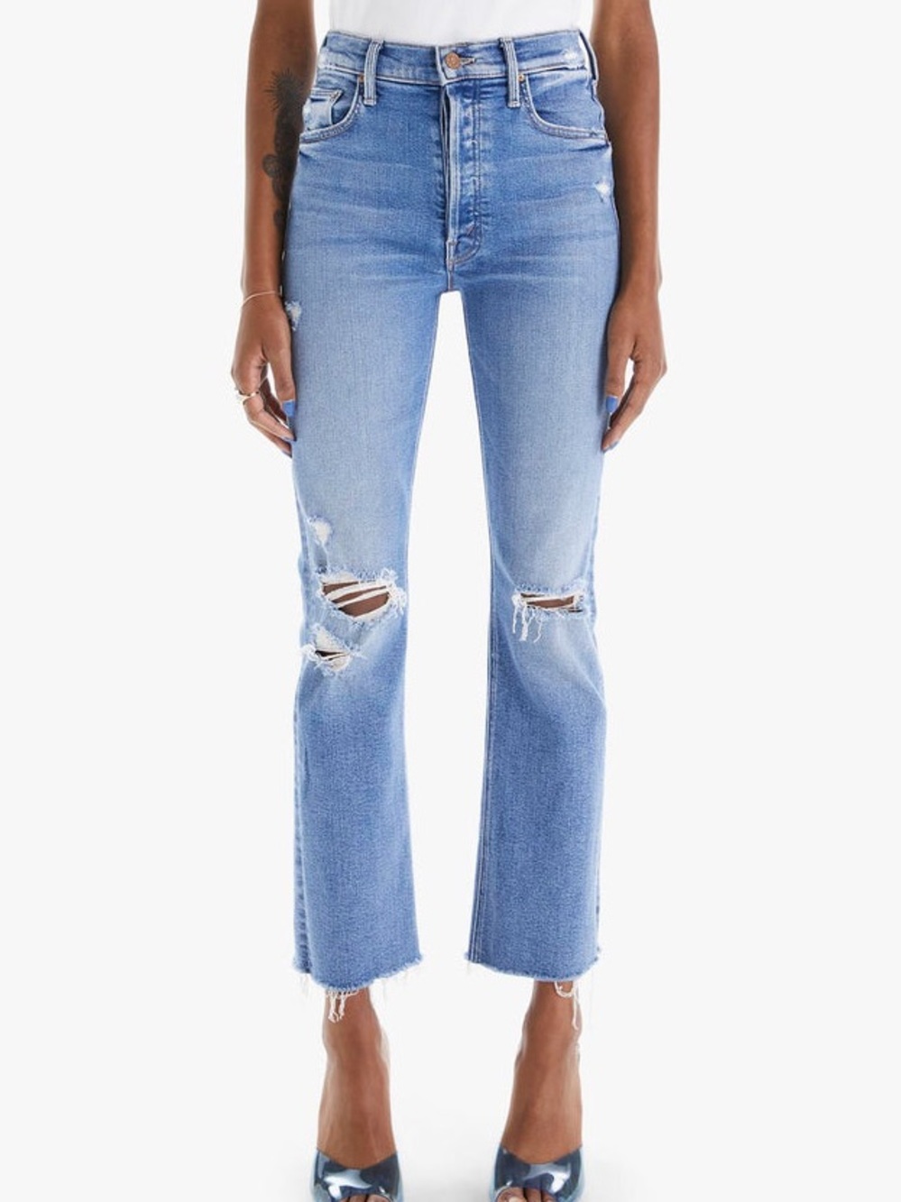 MOTHER Denim The Tripper Ankle Fray in Play like a Pirate - 25